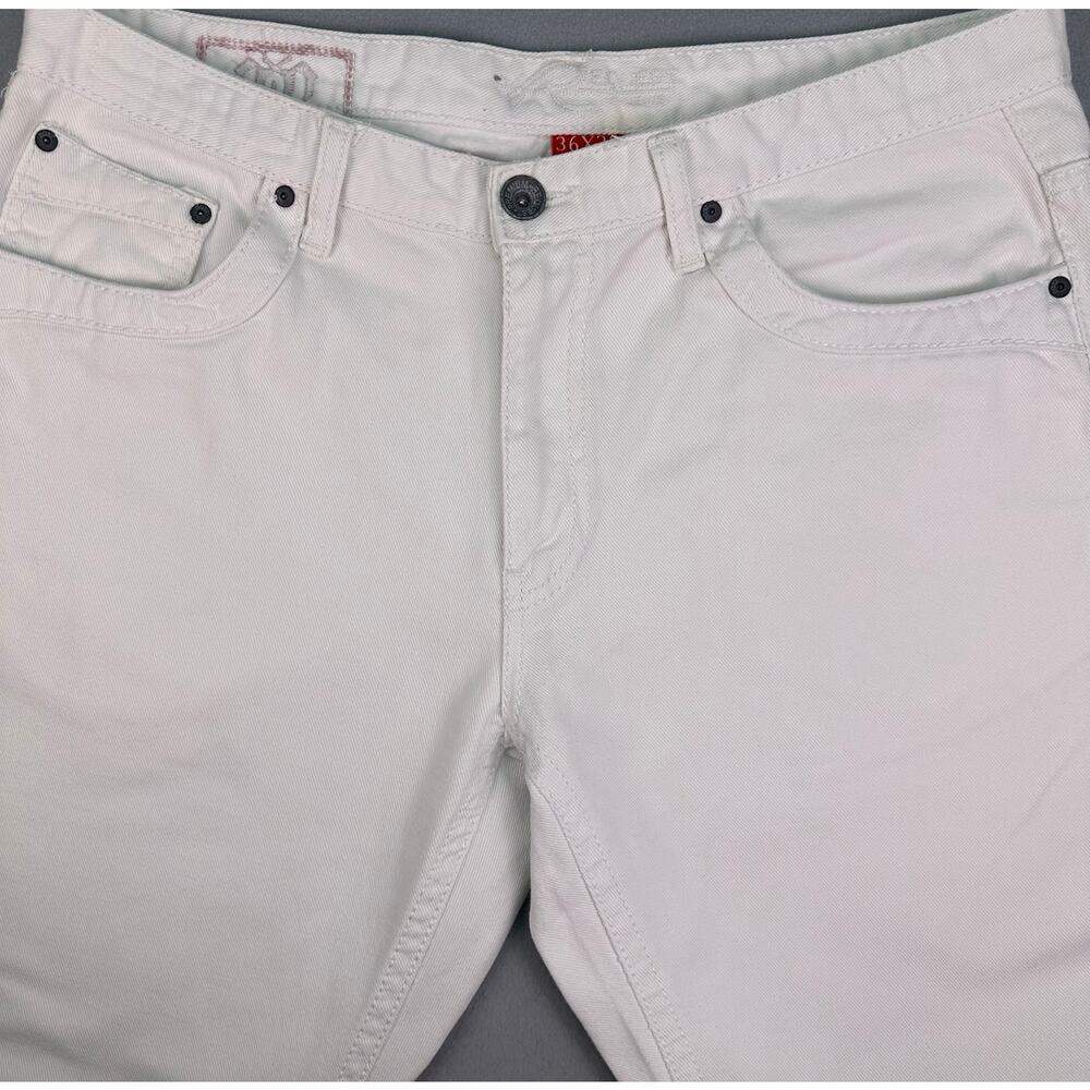 Request Jeans Crisp White Straight Leg Denim Pants Men’s Size 36x32 - Picture 7 of 15